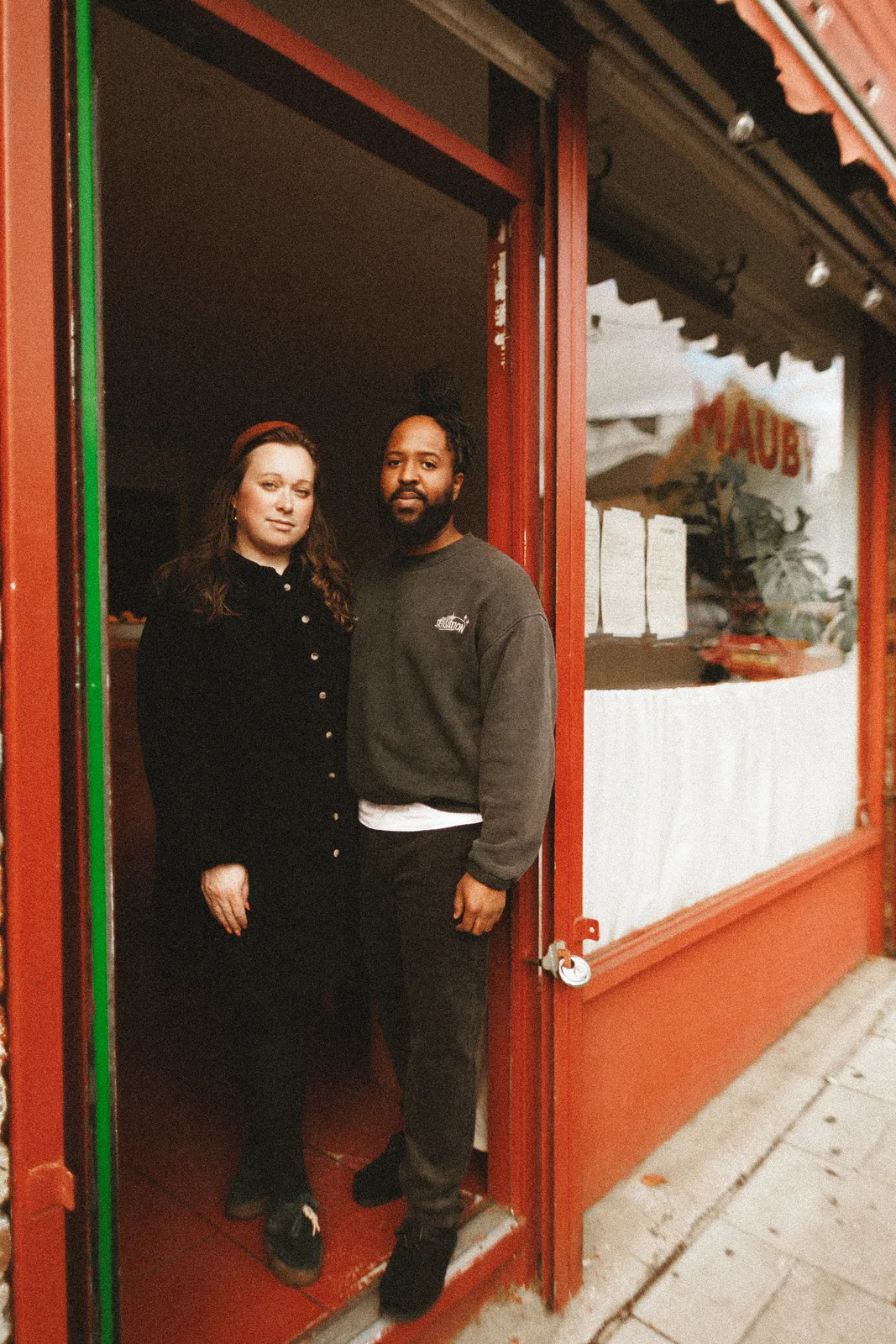 Daniel and Heleena outside Mauby